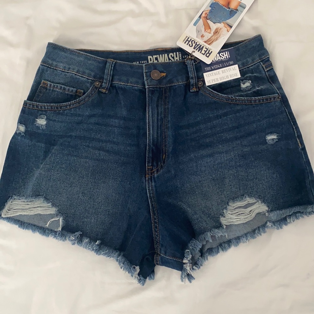 High rise shorts
